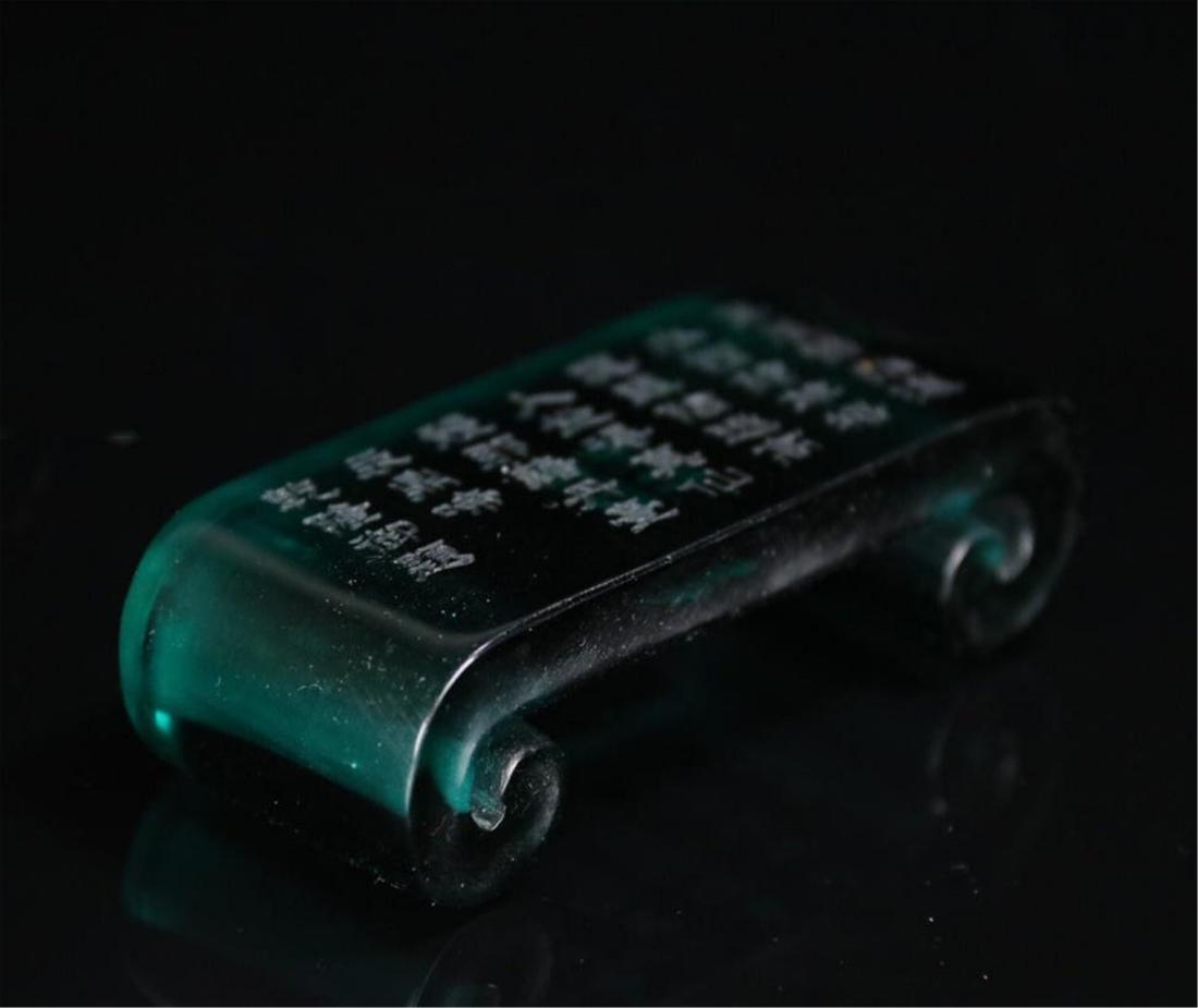 CHINESE PEKING GLASS INK CAKE STAND (1 of 9)