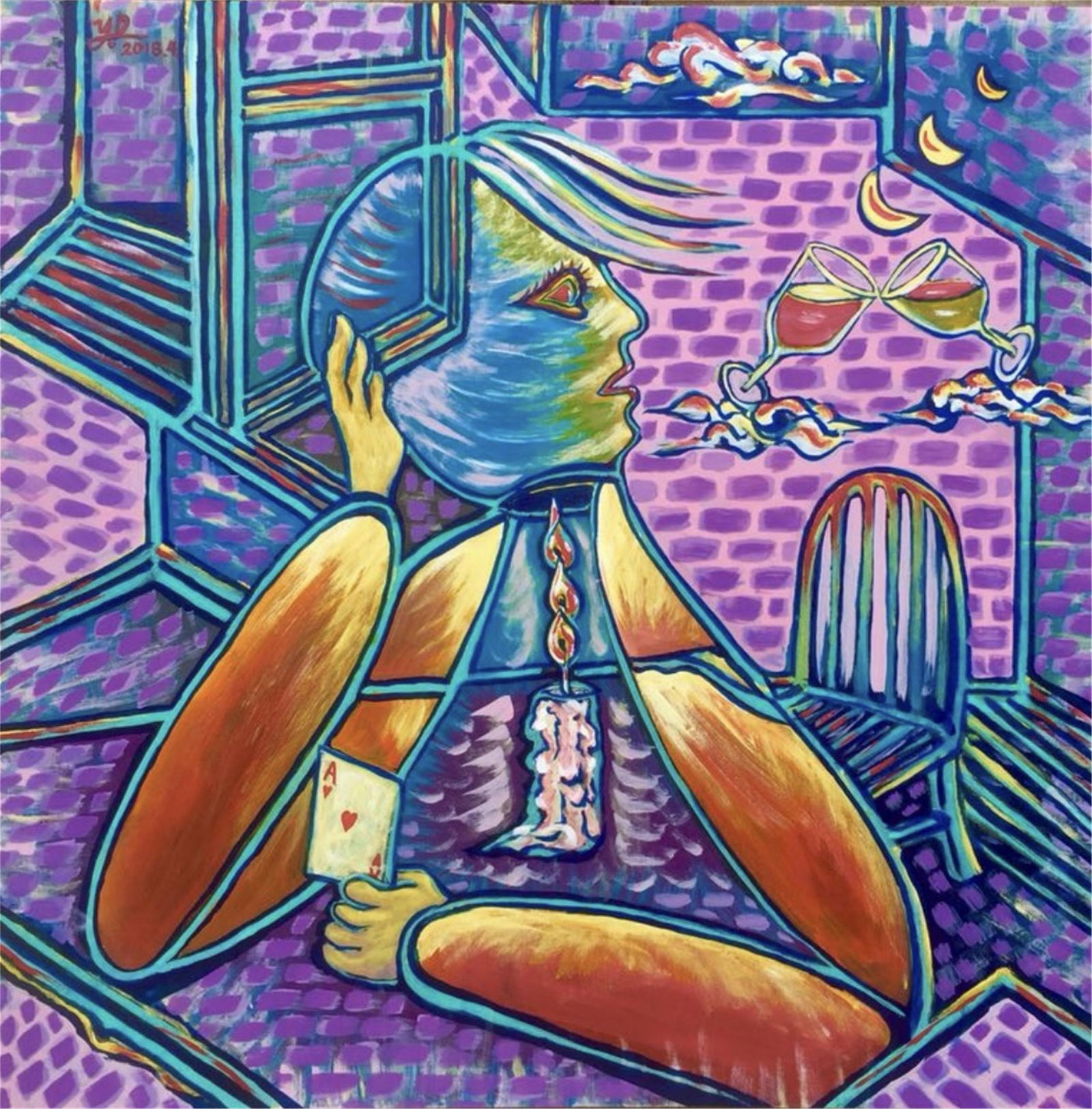 CHINESE COMTEMPORARY ART DIRECTLY FROM ARTIST LI YAN: CHINESE COMTEMPORARY ART DIRECTLY FROM ARTIST LI YAN. Title: The Rising Sun. Watercolor on paper. Size . Artist Cheng Ji or Chen Chi (1912-2005). The artwork exhibited on Famouns Asian Contemporary Ar