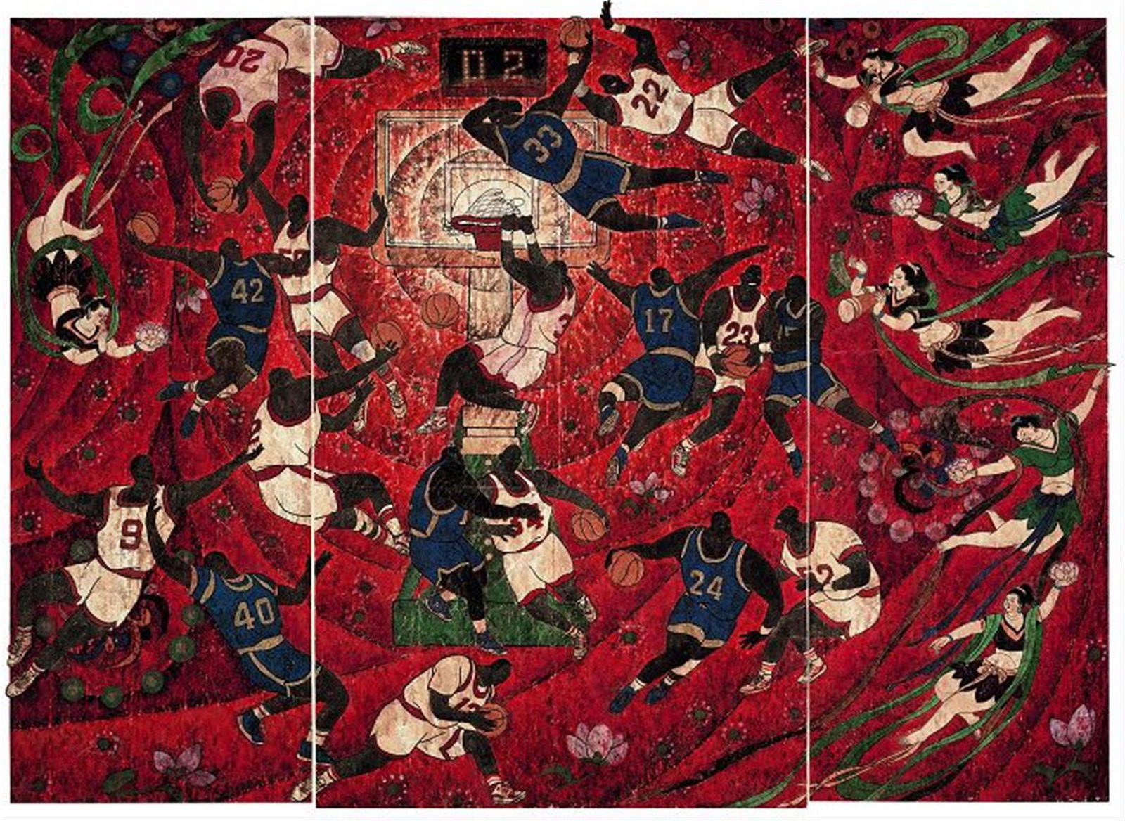 CHINESE COMTEMPORARY ART DIRECTLY FROM ARTIST ZHIYUAN: CHINESE COMTEMPORARY ART DIRECTLY FROM ARTIST ZHIYUAN CONG. Title: Paradis. Size 237 cm by 195 cm. Oil on canvas. The artwork exhibited on Famouns Asian Contemporary Artists Exhibition in 2019 at New