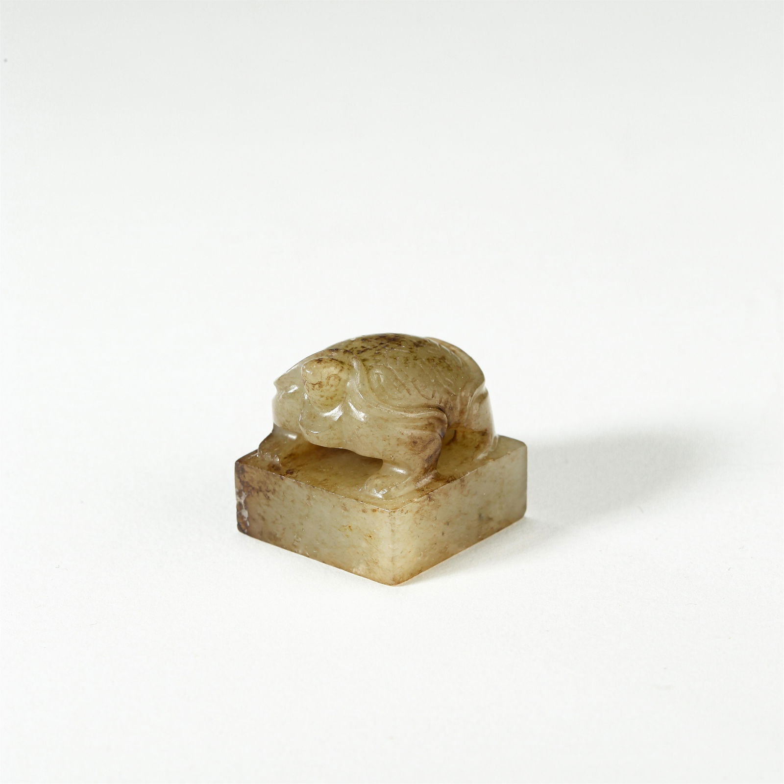 CHINESE ANCIENT WHITE JADE TURTLE OFFICIAL SEAL (1 of 6)