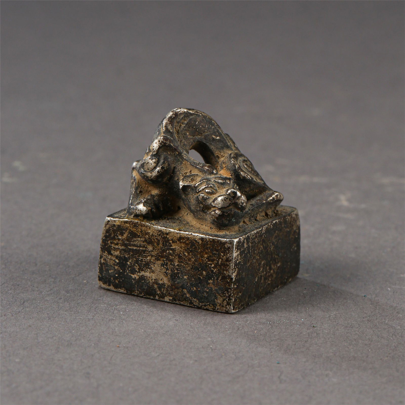 CHINESE PURE SILVER DRAGON OFFICIAL SEAL (1 of 6)