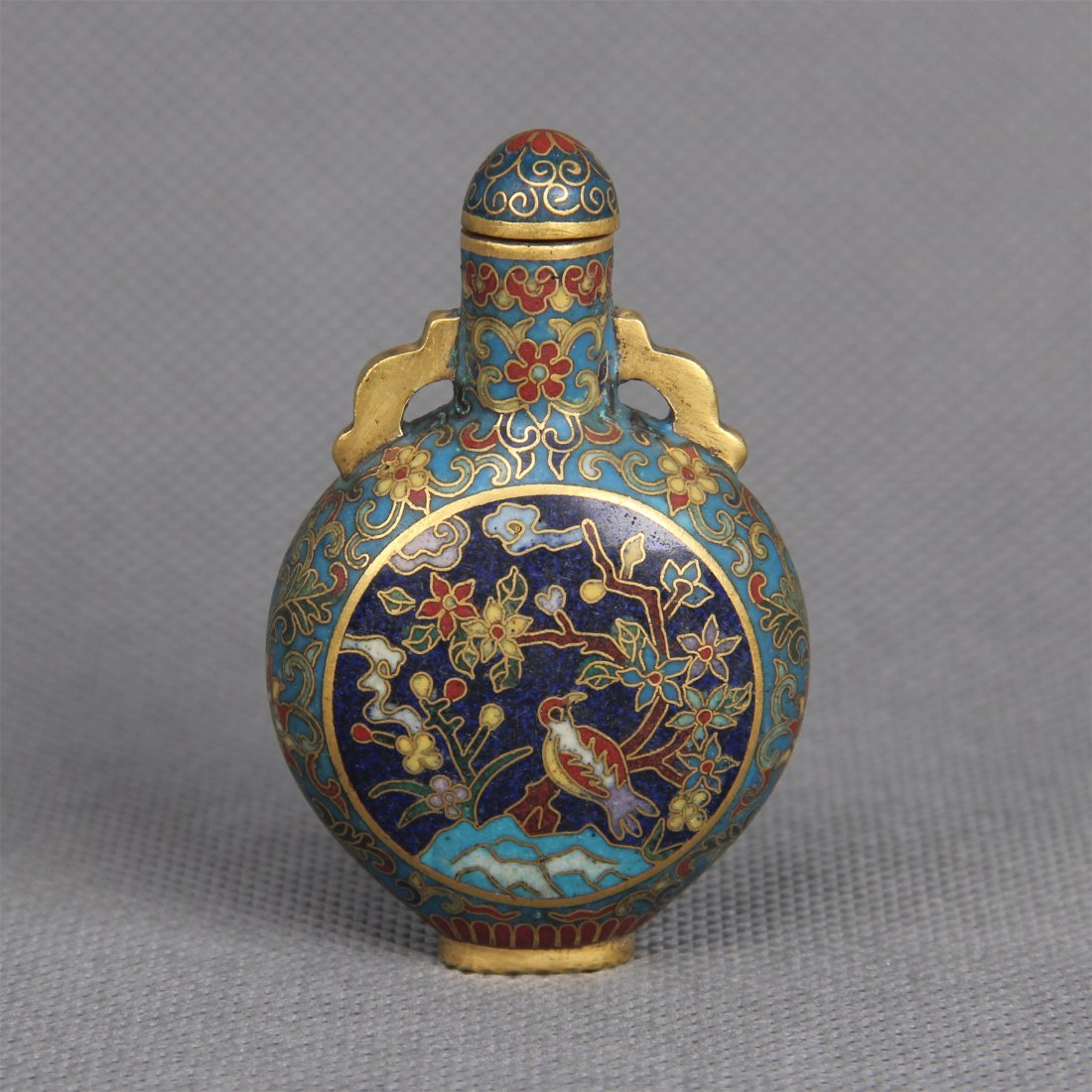 CHINESE CLOISONNE SNUFF BOTTLE (1 of 6)