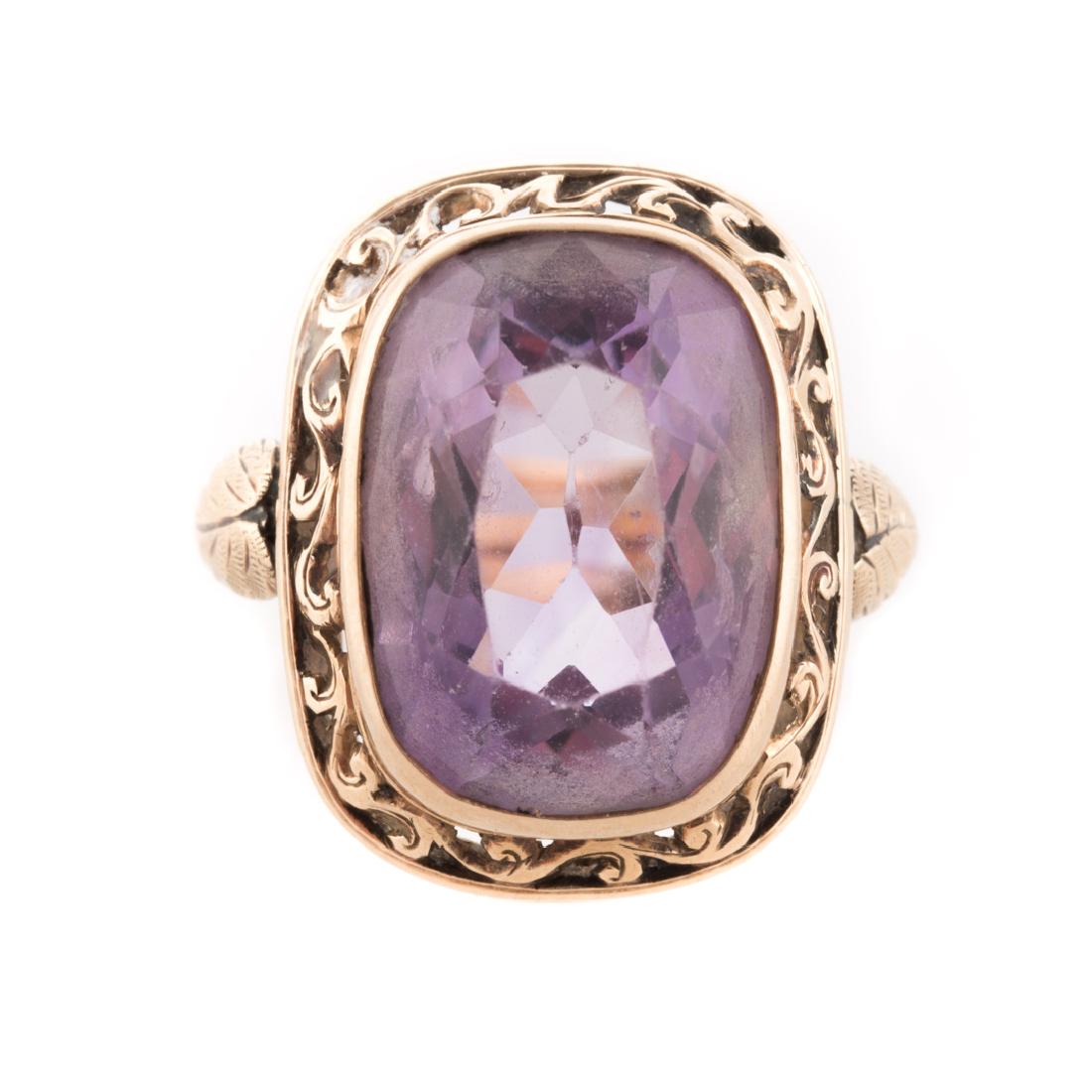 A Victorian Amethyst Ring in Gold (1 of 4)