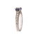 A Platinum Sapphire Engagement Ring with Band - 3