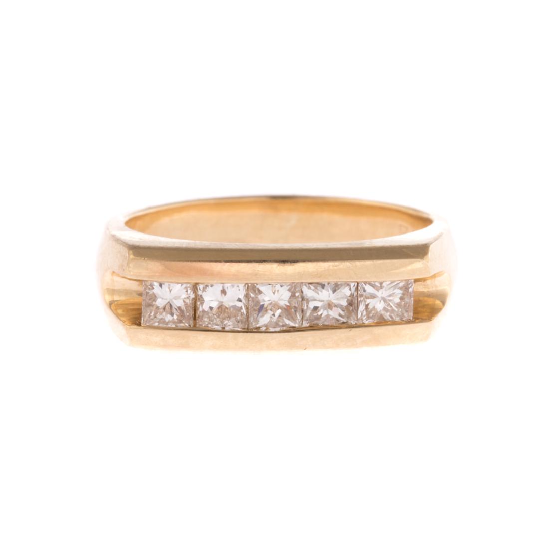 A Gentleman's Contemporary Diamond Ring (1 of 4)