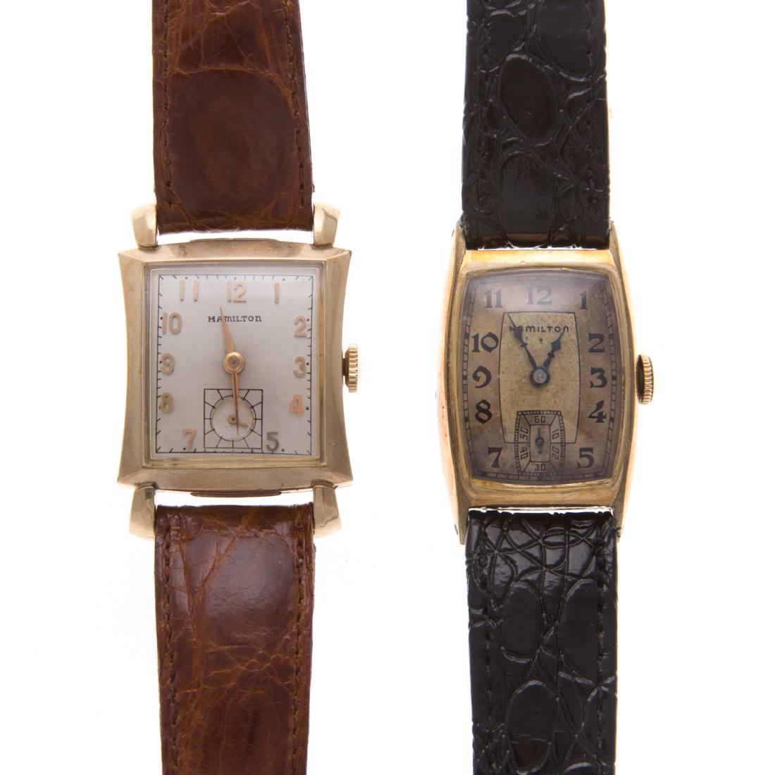 Two Vintage Gent's Hamilton Wrist Watches (1 of 3)