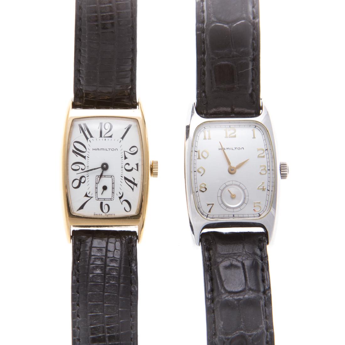 A Pair of Gent's Hamilton Wrist Watches (1 of 4)