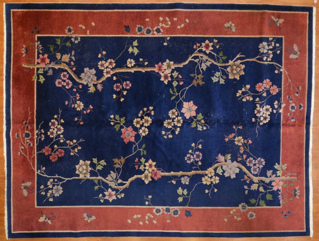Antique Nichols Chinese carpet, approx. 8.9 x 11.6 (1 of 3)