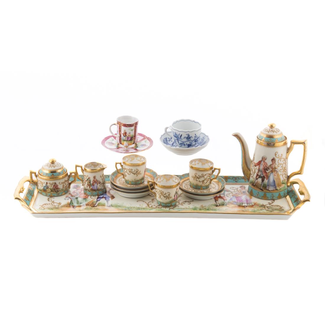 Dresden porcelain partial tea service (1 of 6)