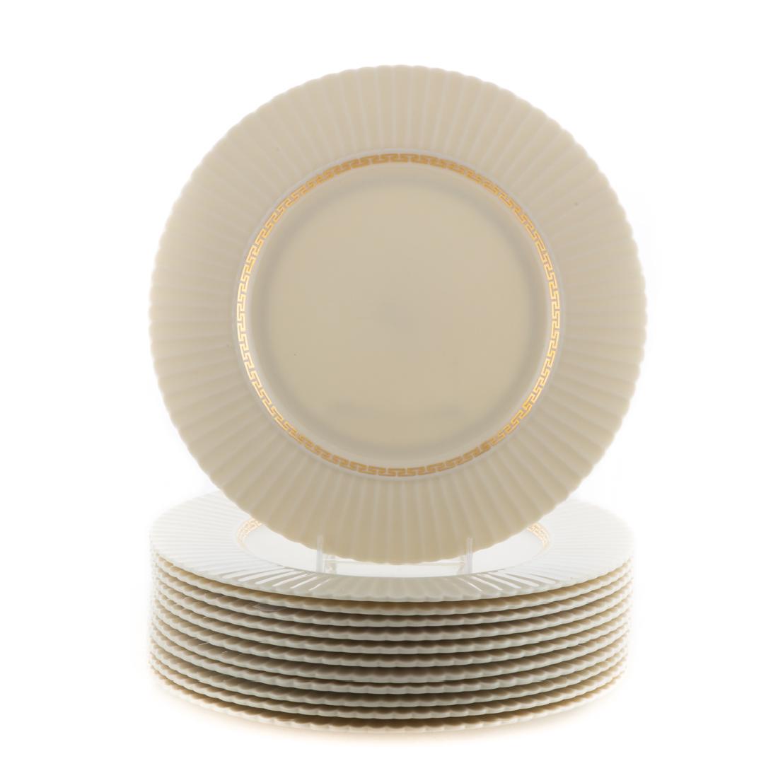 12 Lenox porcelain "Cretan" dinner plates (1 of 3)
