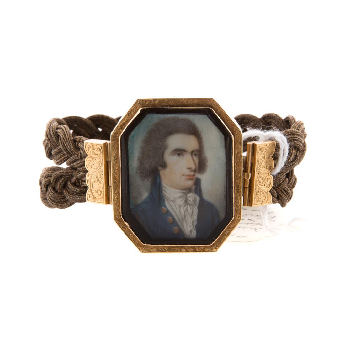 American School 18th century. Miniature portrait (1 of 3)
