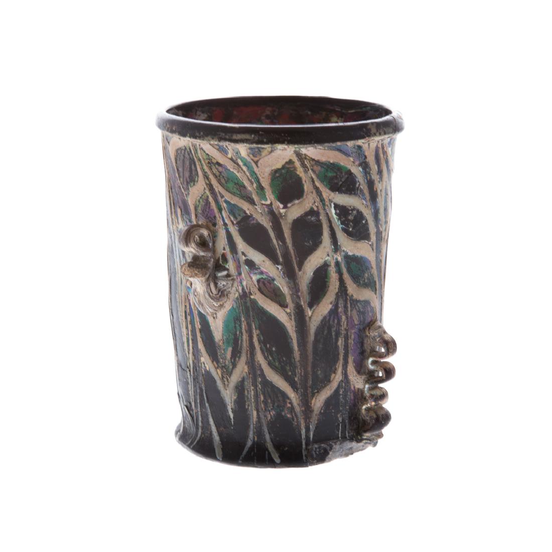 Ancient Roman glass drinking cup (1 of 4)