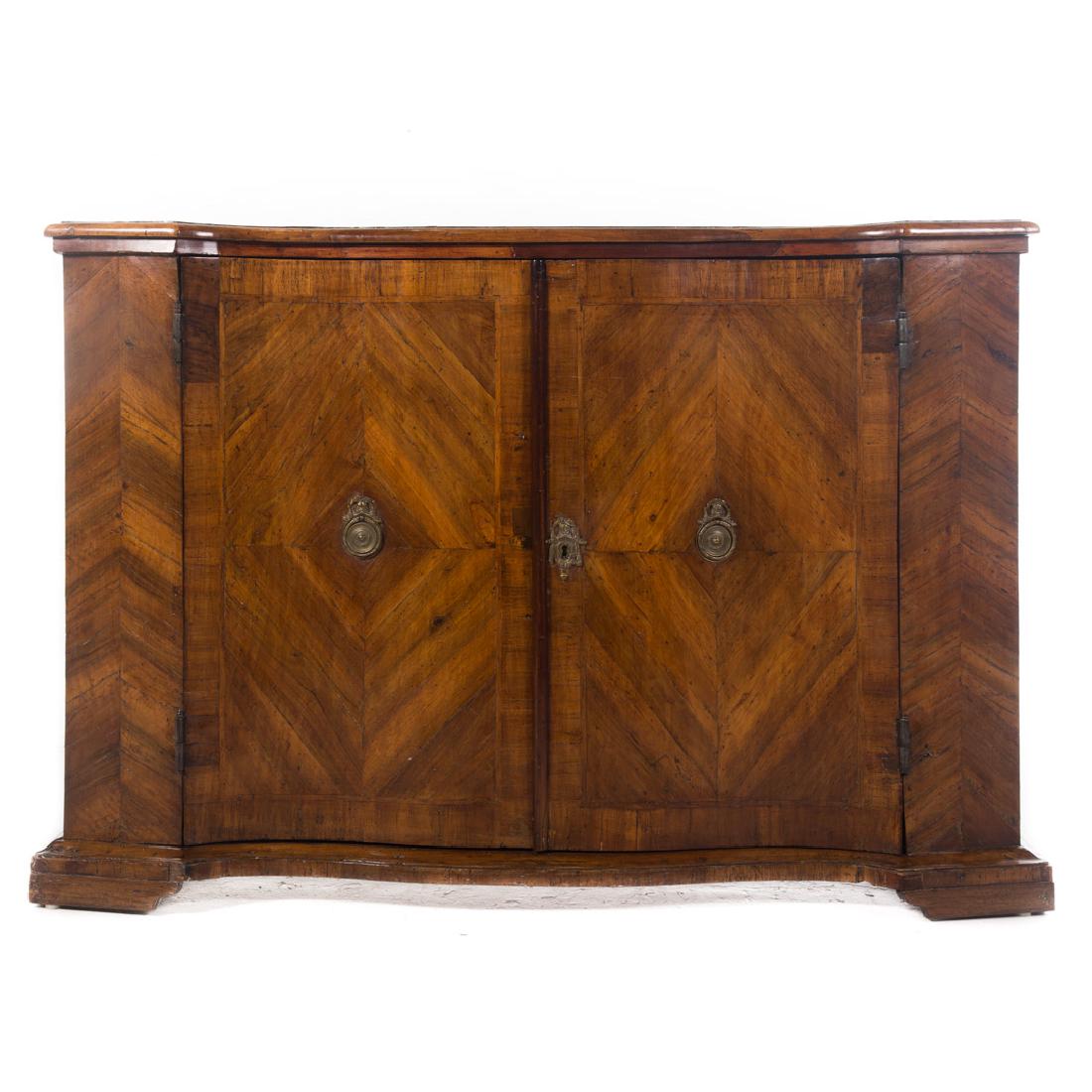 Continental parquetry walnut cabinet (1 of 5)