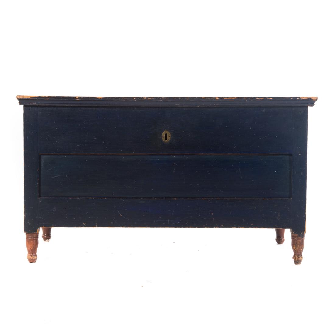 American vernacular painted pine trunk (1 of 3)