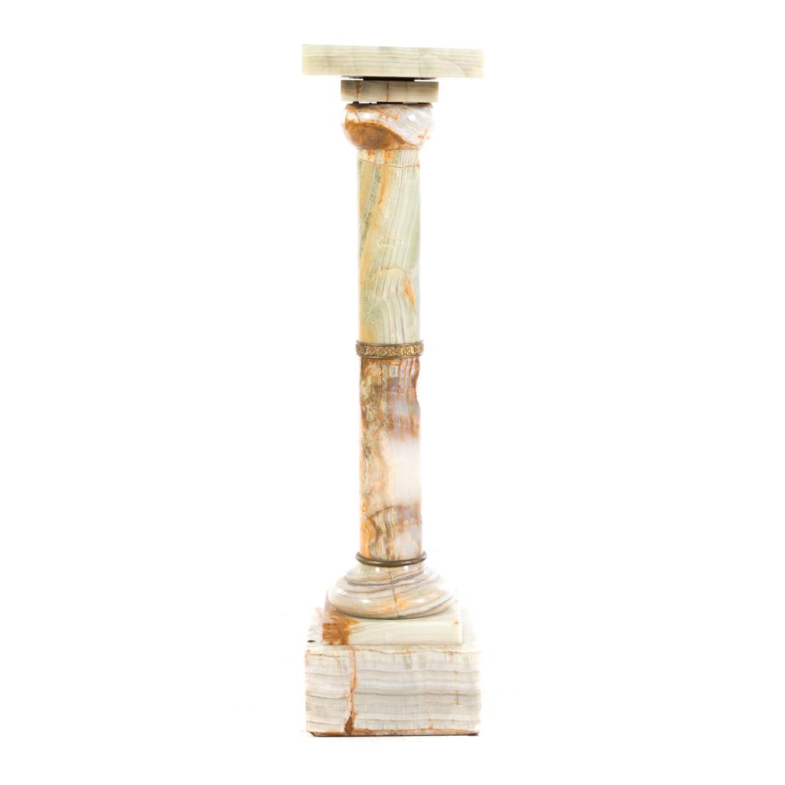 Classical style green onyx pedestal (1 of 5)