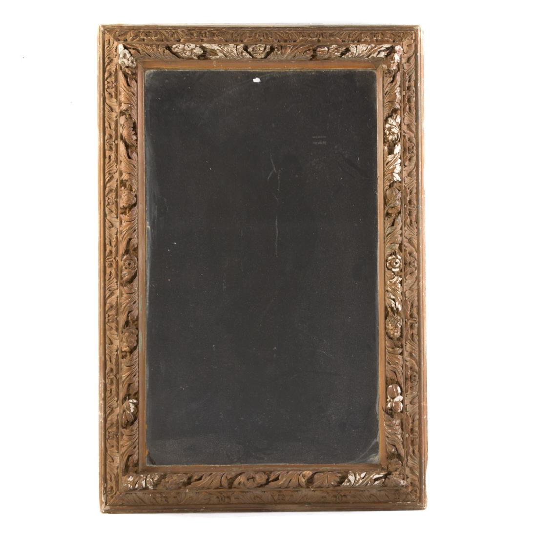 Continental carved wood mirror (1 of 4)