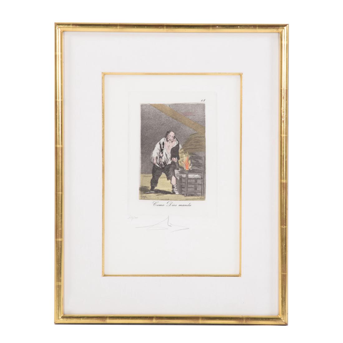 Salvador Dali. "Como Dios Manda", etching (1 of 3)