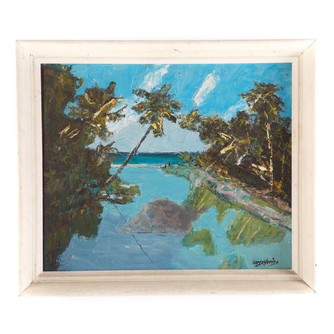 Harry Hering. Sunny Inlet, oil on board (1 of 3)