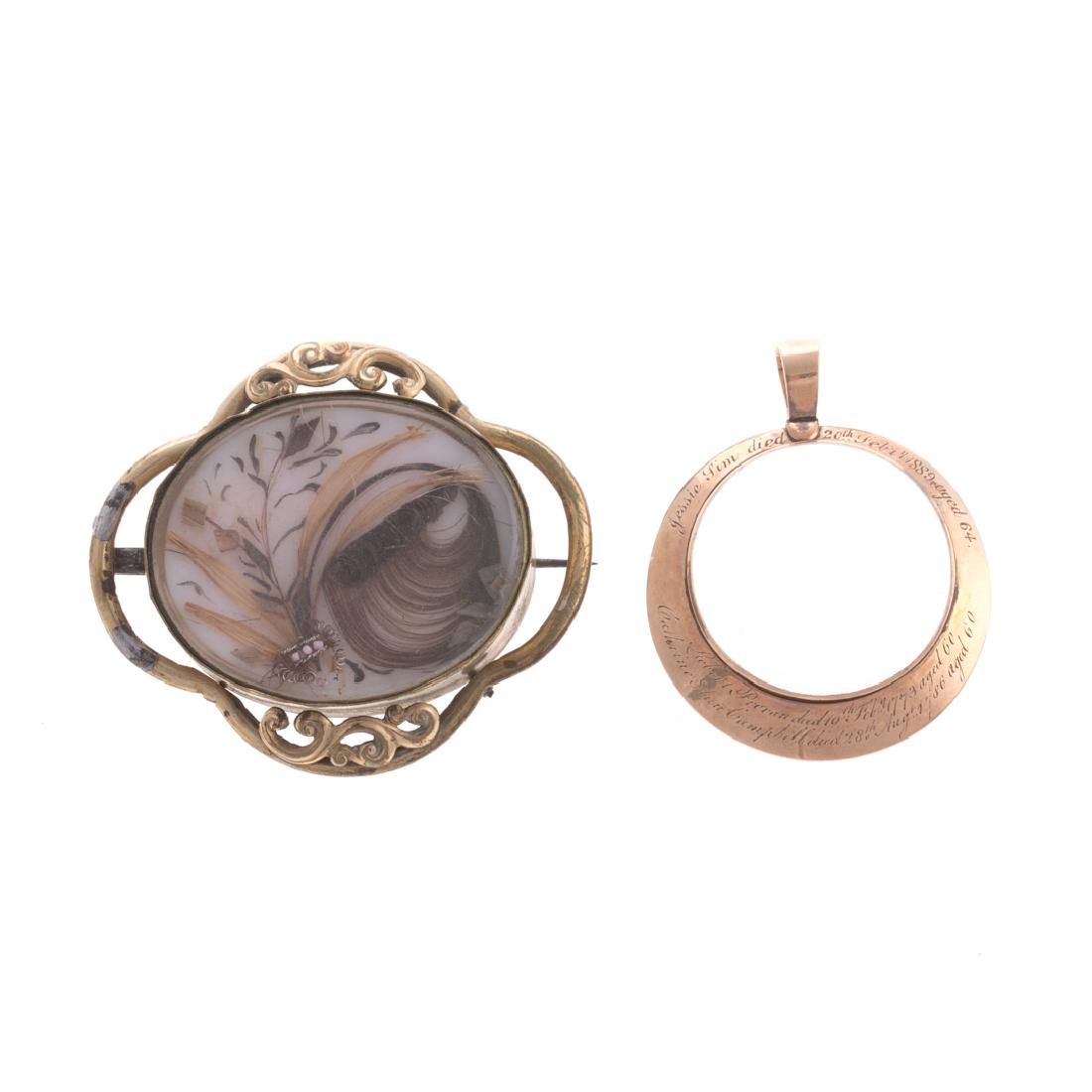 Two Pieces of Mourning Jewelry (1 of 4)