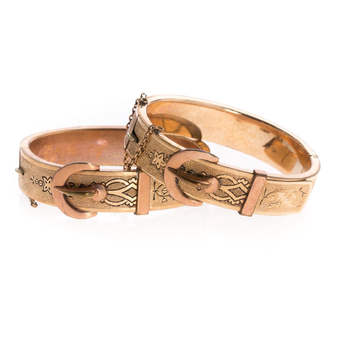 A Pair of Victorian Wedding Buckle Bracelets (1 of 4)