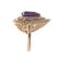 A Lady's 14K Amethyst and Diamond Cocktail Ring - 2