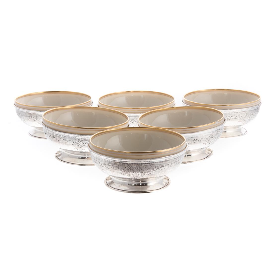 Set of 12 Schofield sterling bouillon holders (1 of 6)