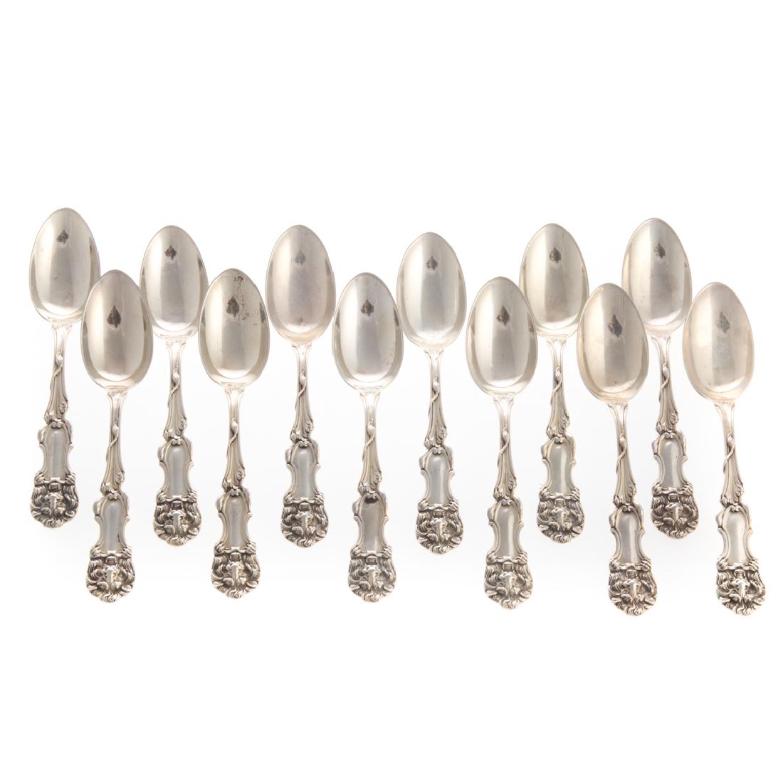 Set of 12 sterling teaspoons "Lion" by Frank Smith (1 of 3)