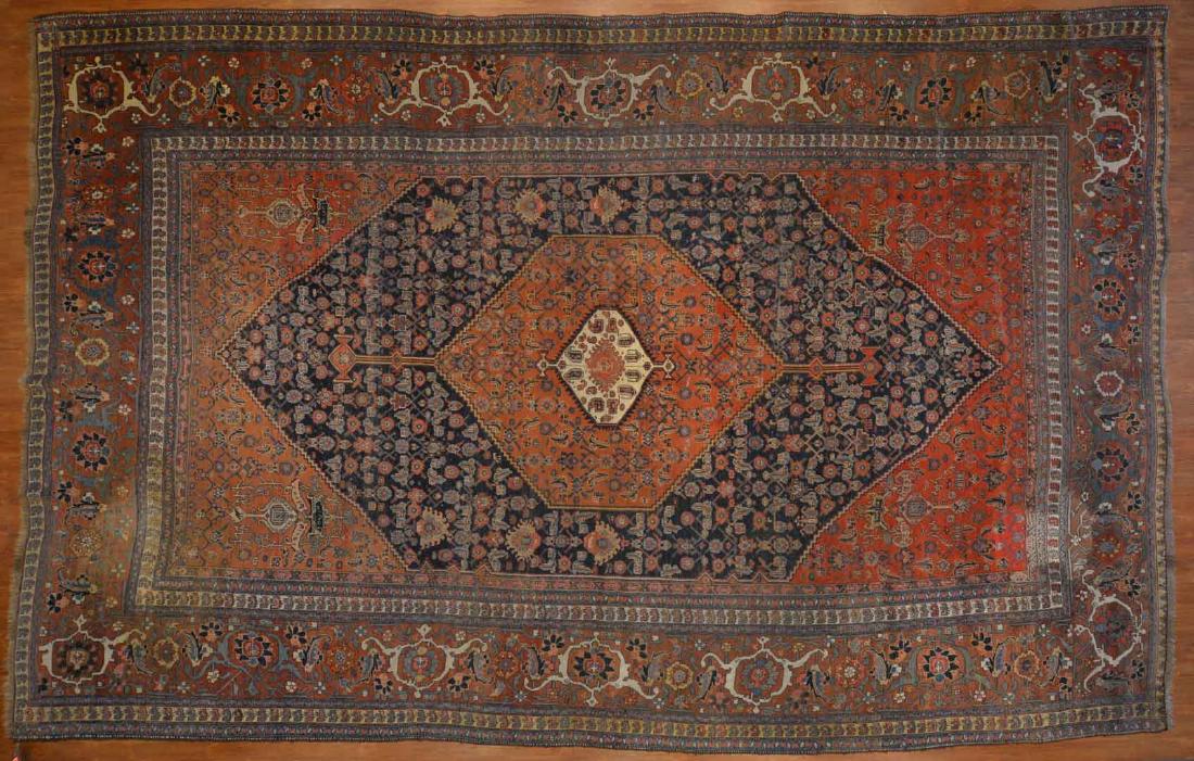 Antique Bijar carpet, approx. 11 x 17.2 (1 of 5)