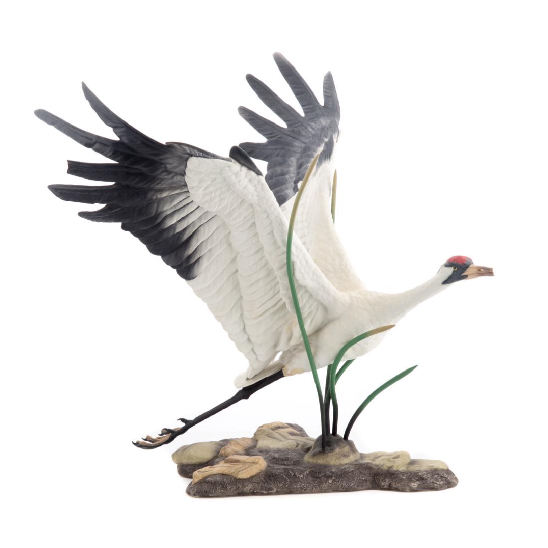 Boehm bisque porcelain figure: Whooping Crane (1 of 4)