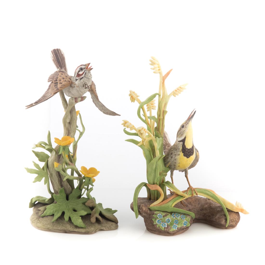 Two Boehm bisque bird groups (1 of 4)