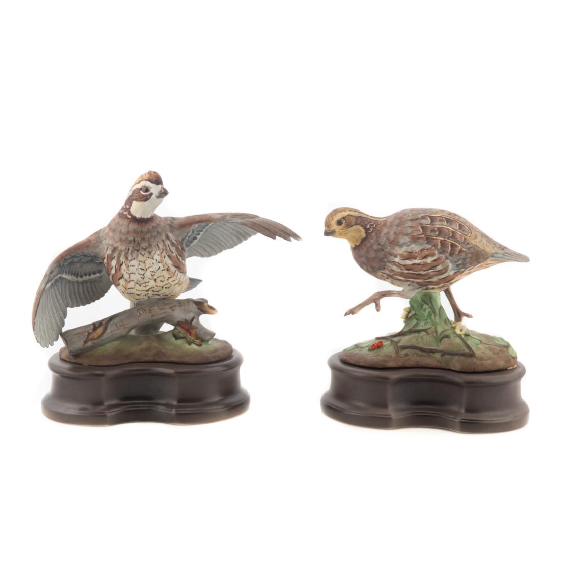 Pair of Boehm bisque Bobwhite Quail (1 of 3)