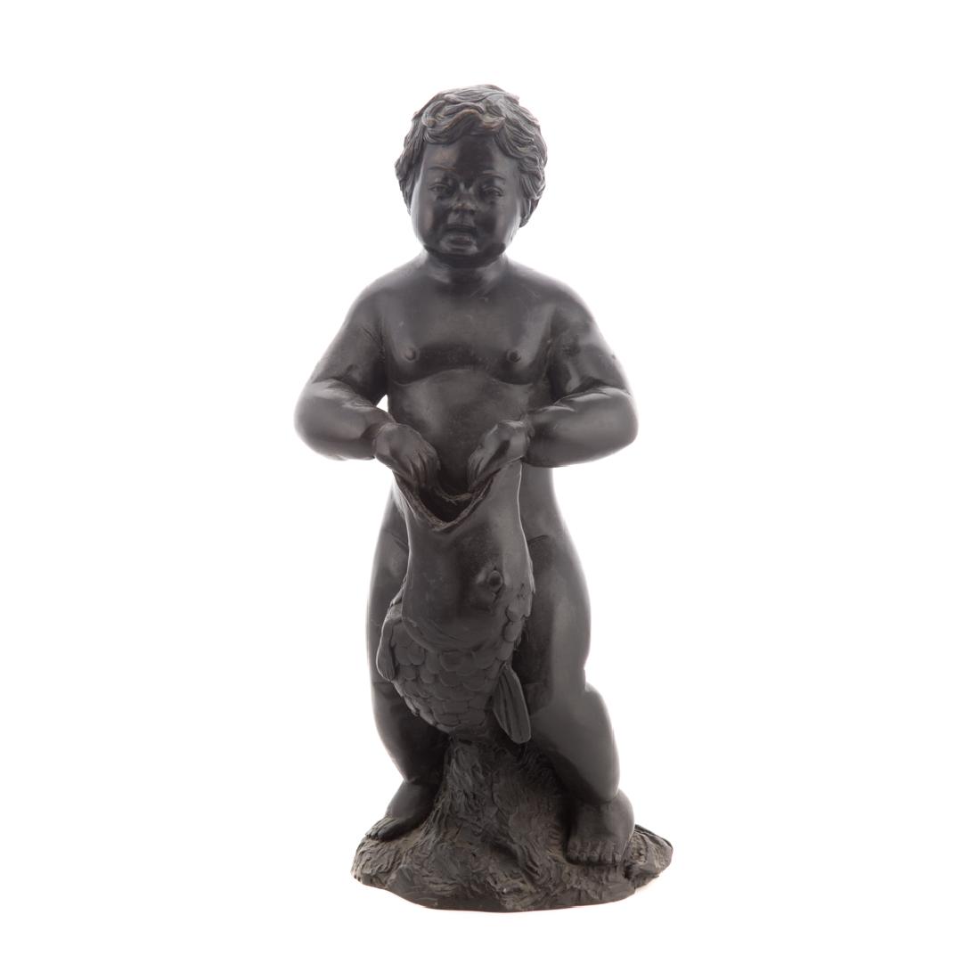 Renaissance style bronze figure (1 of 3)