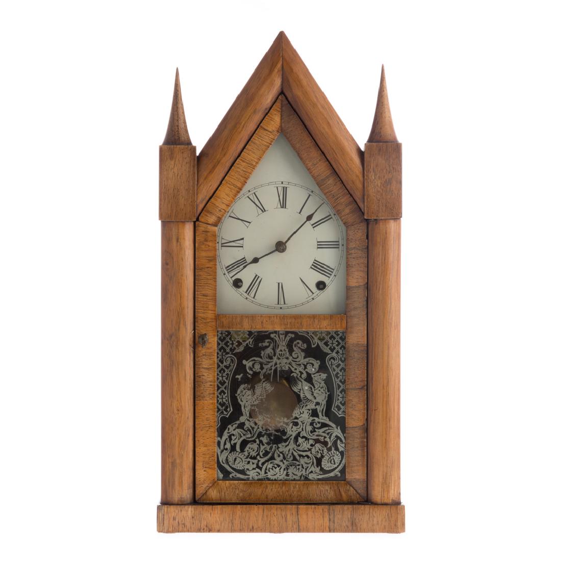 Ansonia rosewood steeple mantel clock (1 of 4)