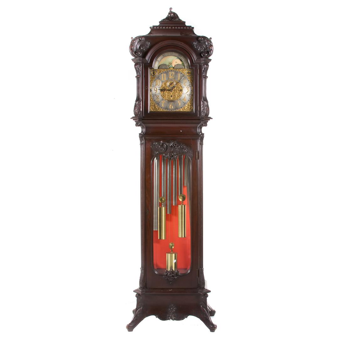 Louis XVI carved mahogany tall-case clock (1 of 10)
