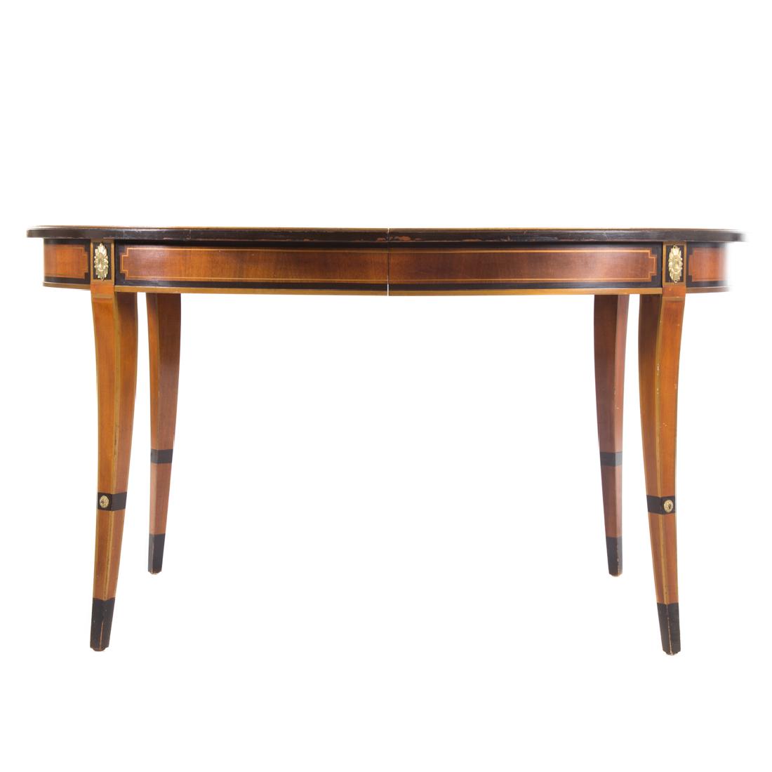 French Directoire style mahogany dining table (1 of 4)