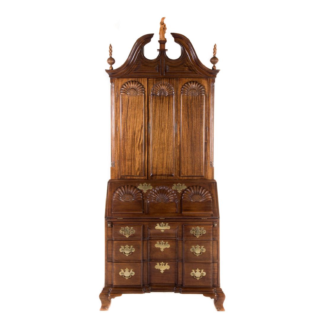 Cabinet made mahogany secretary bookcase (1 of 7)