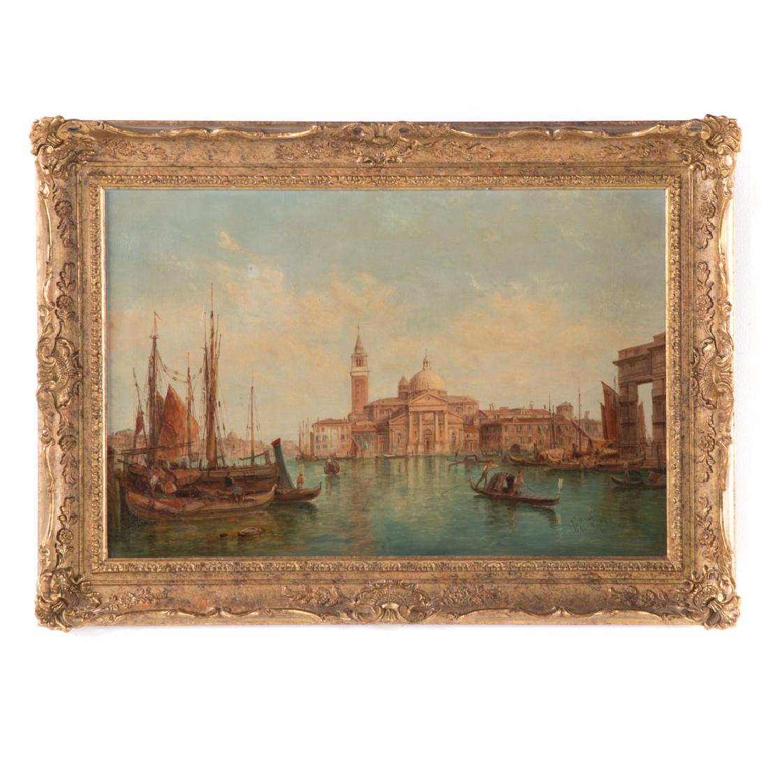 Alfred Pollentine. "San Giorgio Maggiore", oil (1 of 4)