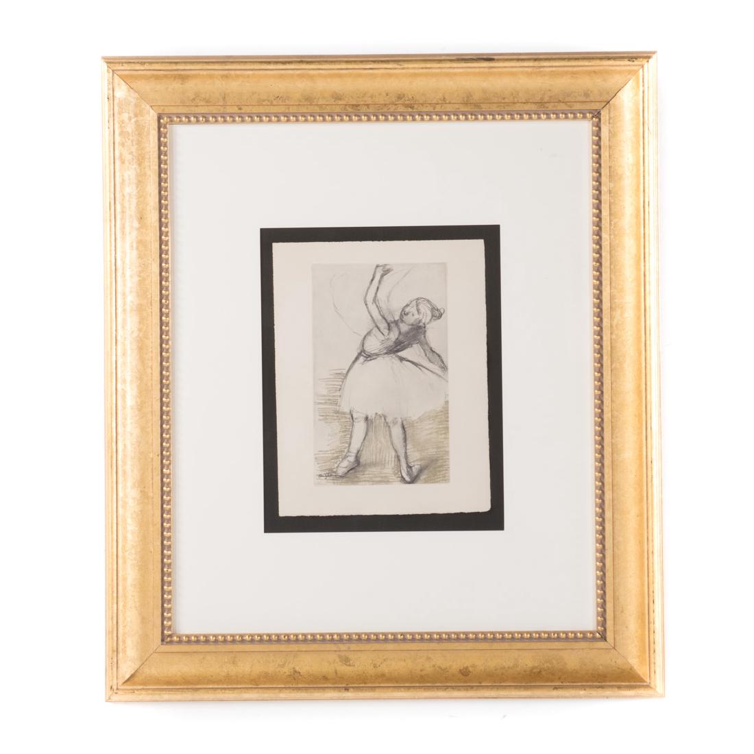 After Edgar Degas. "Ballerina," aquatint (1 of 5)