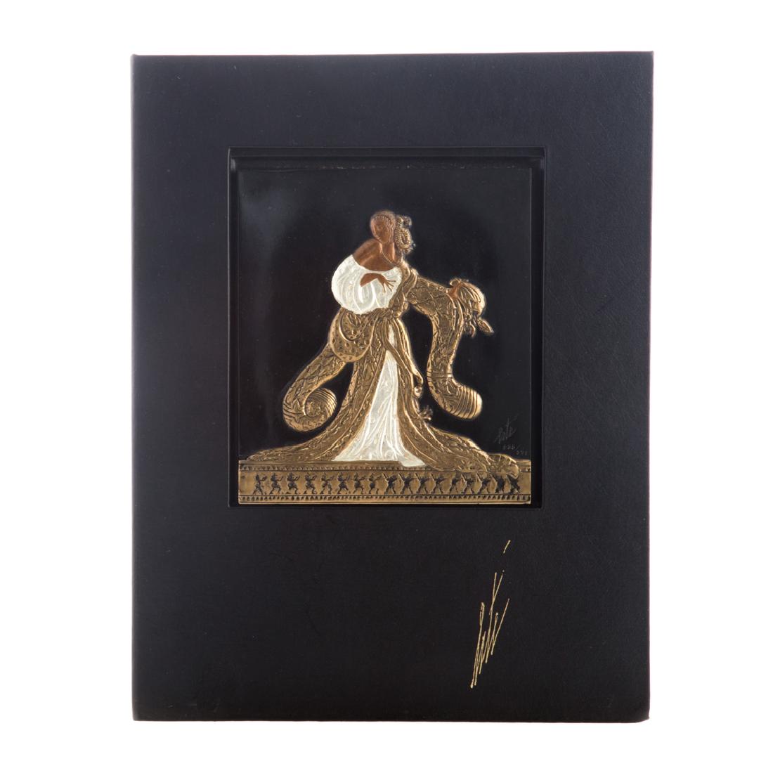 Erte. "Rigoletto...", Bronze relief and book (1 of 5)