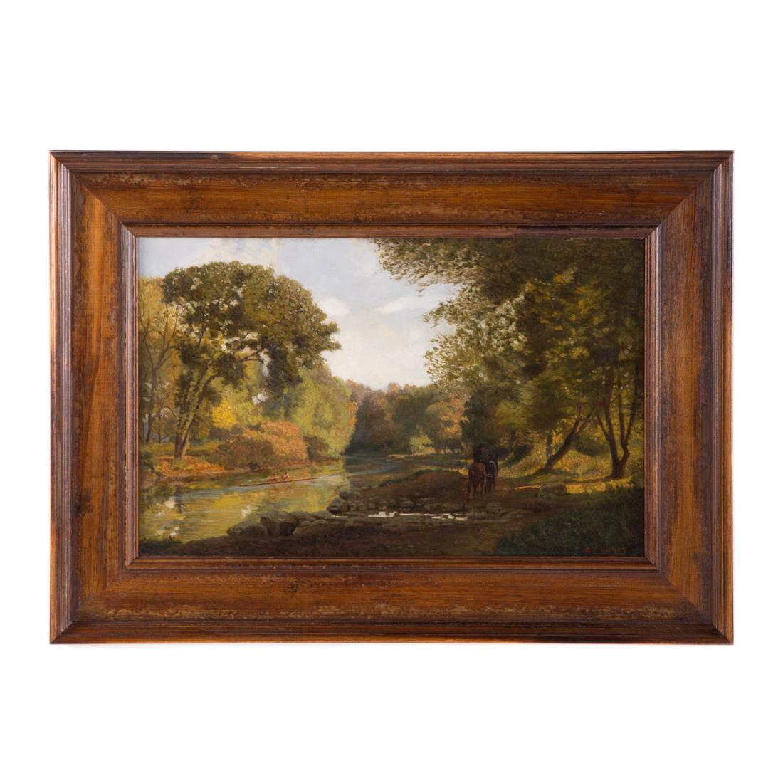 George Thompson Hobbs. Landscape, oil on board (1 of 4)