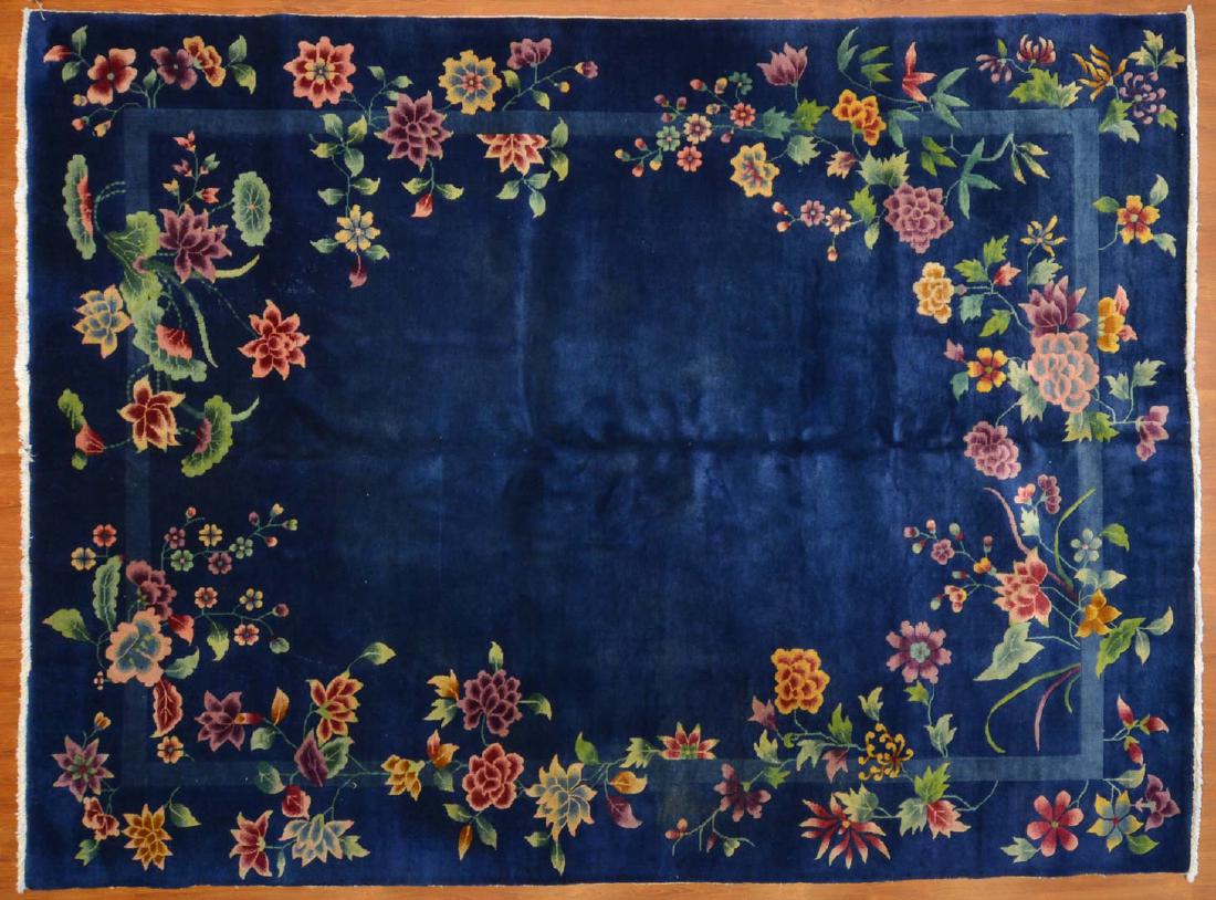 Nichols Art-Deco rug, approx. 8.7 x 11.5 (1 of 4)