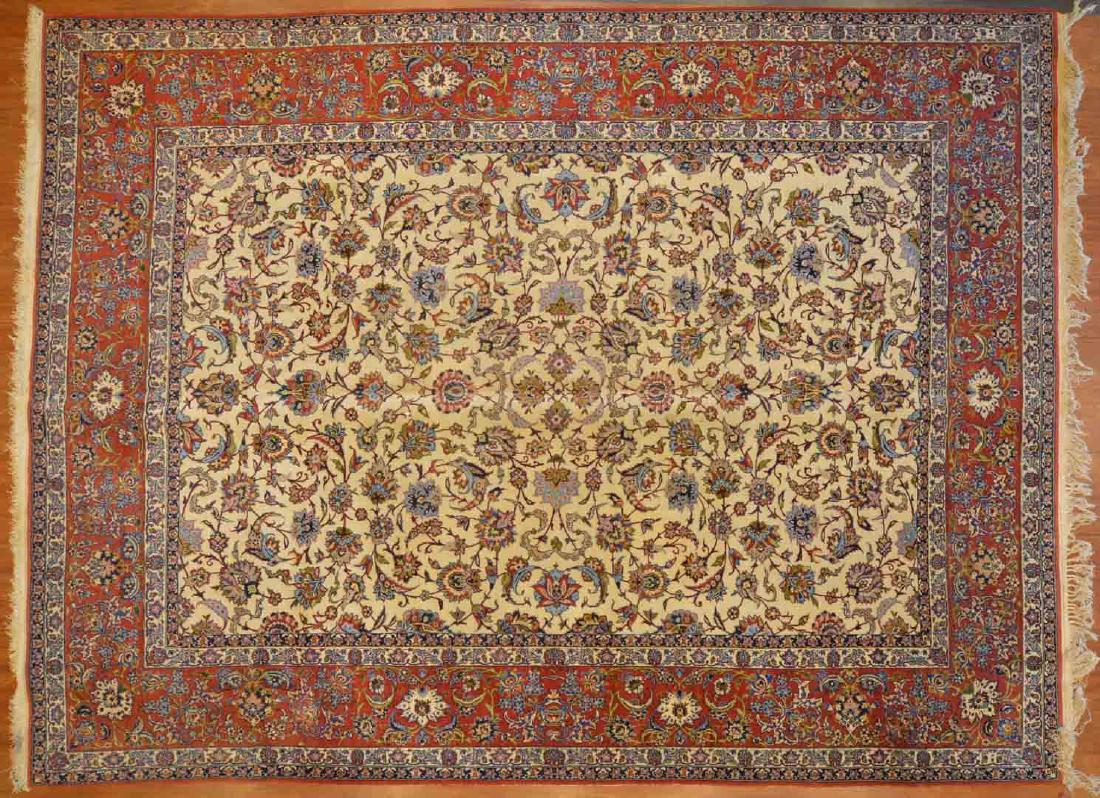 Ispahan carpet, approx. 10.5 x 14.1 (1 of 4)