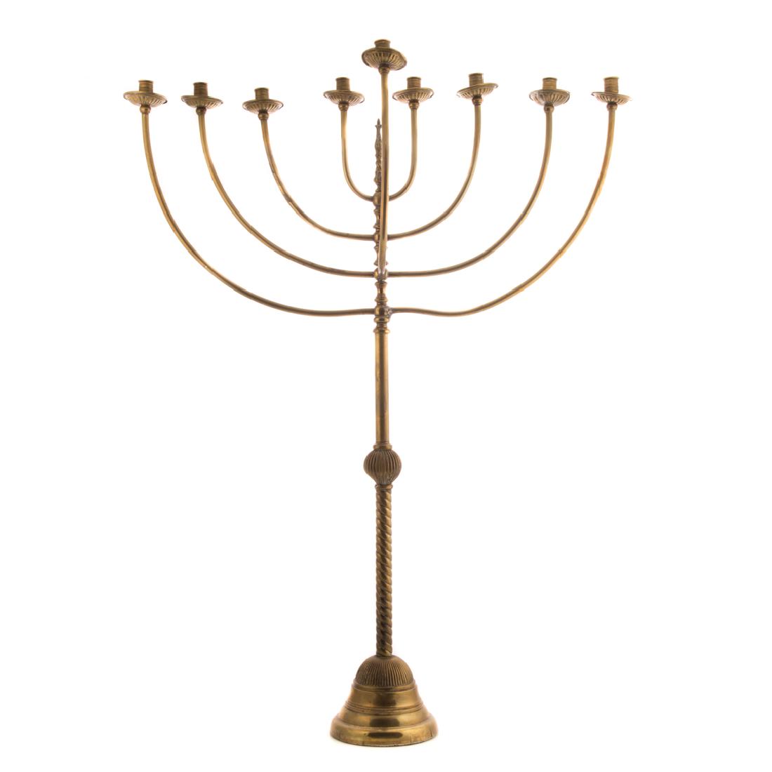 Large brass menorah (1 of 4)