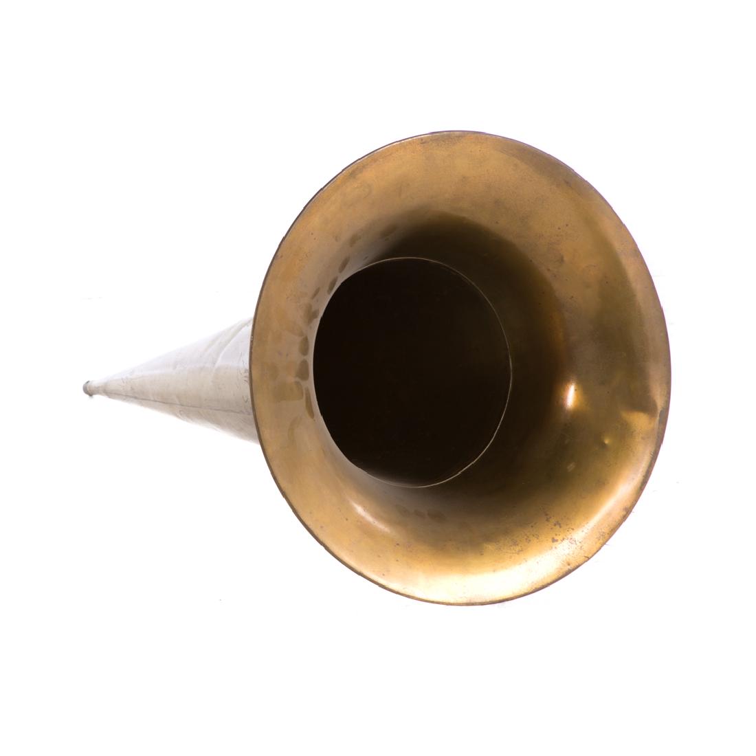 Large brass cylinder phonograph horn (1 of 4)