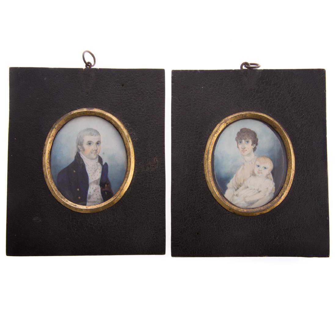 Irish School, 19th c. Family Portraits (1 of 4)