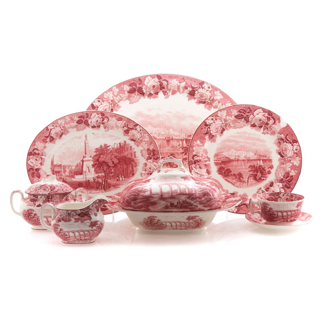 Enoch Wood Old Baltimore china dinner service (1 of 6)