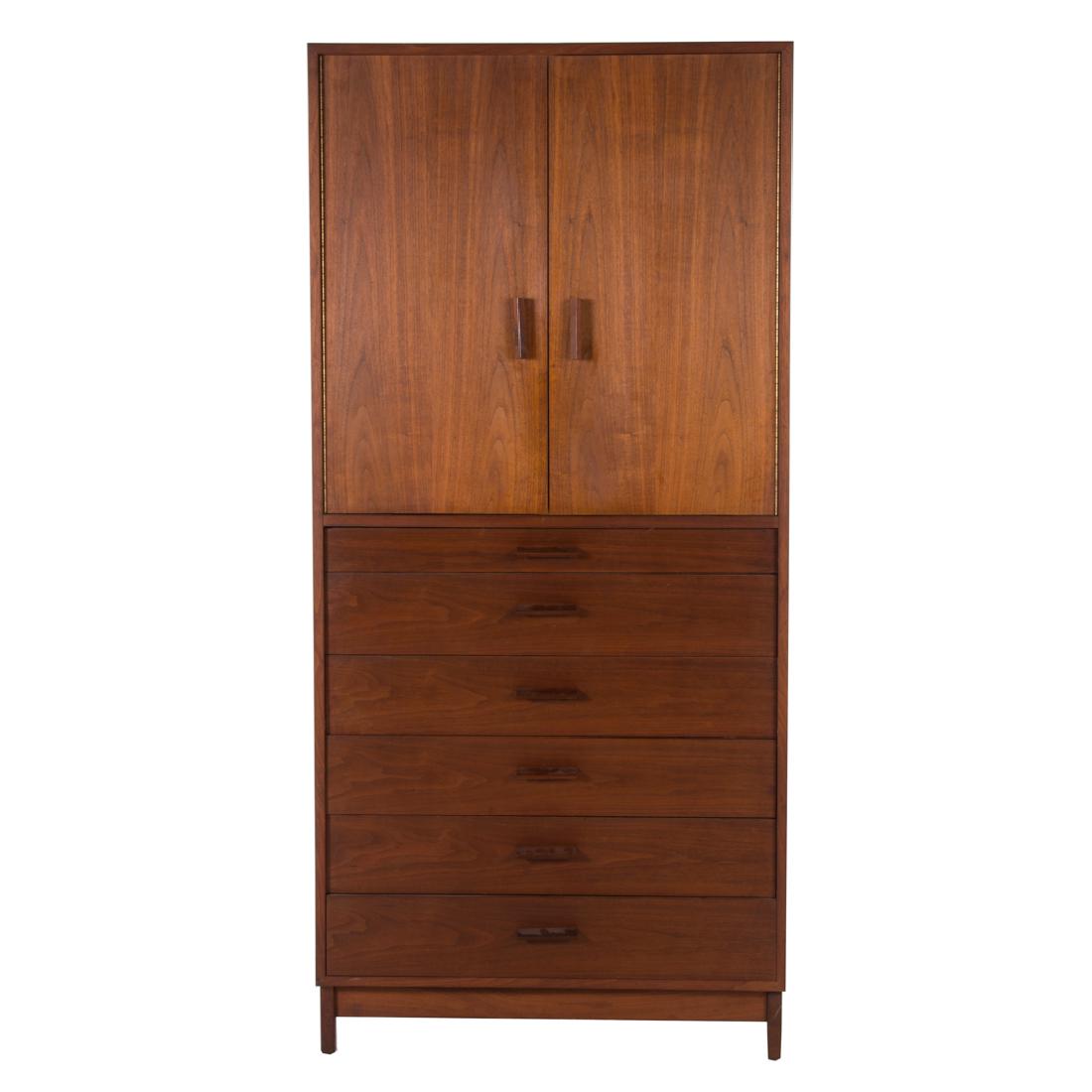 Danish Modern walnut wardrobe (1 of 4)