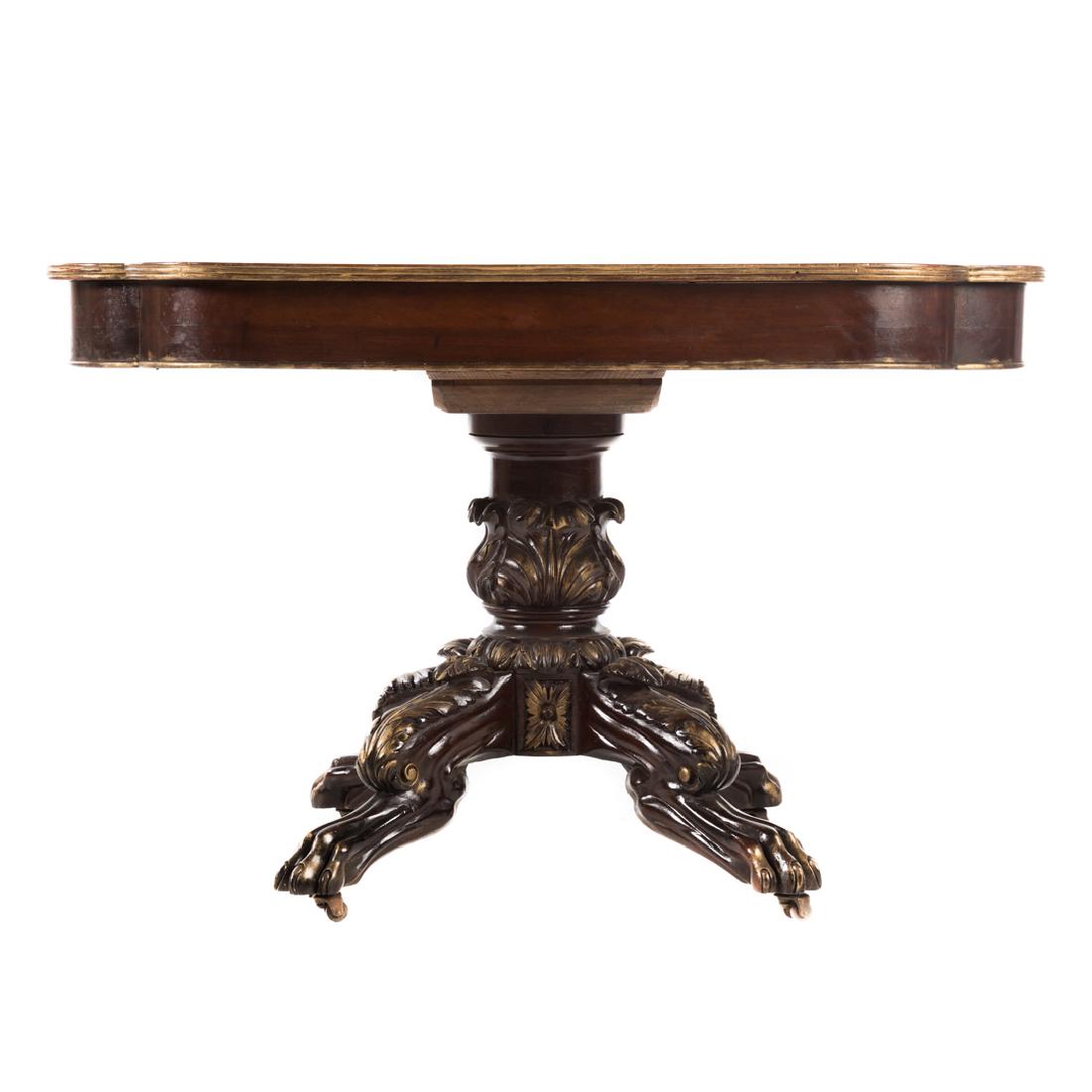 American Classical mahogany center table (1 of 4)
