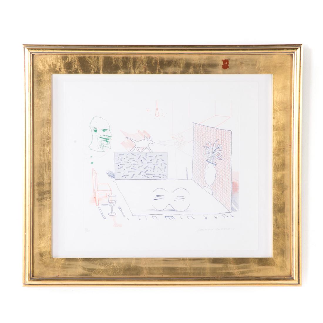 David Hockney. "Discord Merely Magnifies", etching (1 of 4)