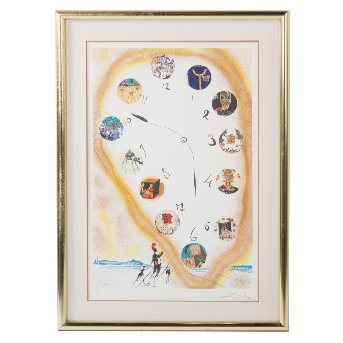 Salvador Dali. "Time and Space", lithograph (1 of 3)